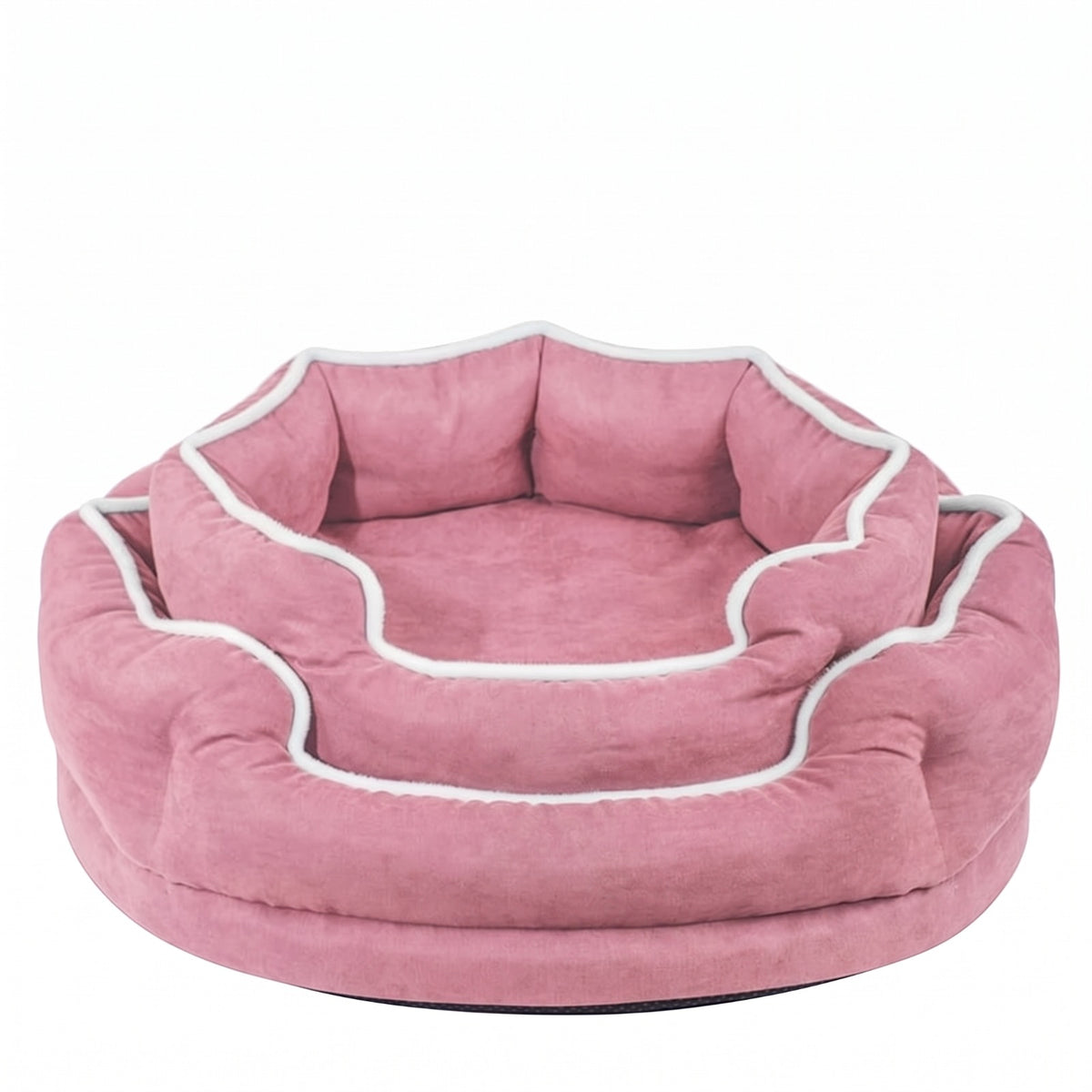 Bolstered Memory-Foam Pet Sofa Bed for Dogs & Cats