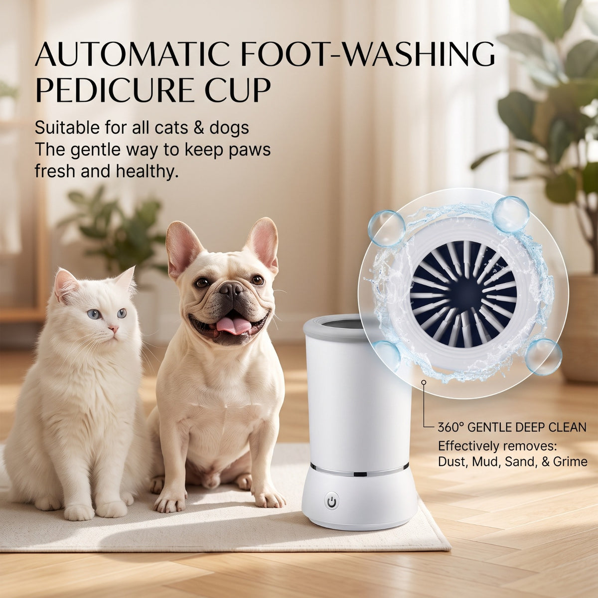 Automatic Electric Pet Paw Cleaner for Dogs & Cats