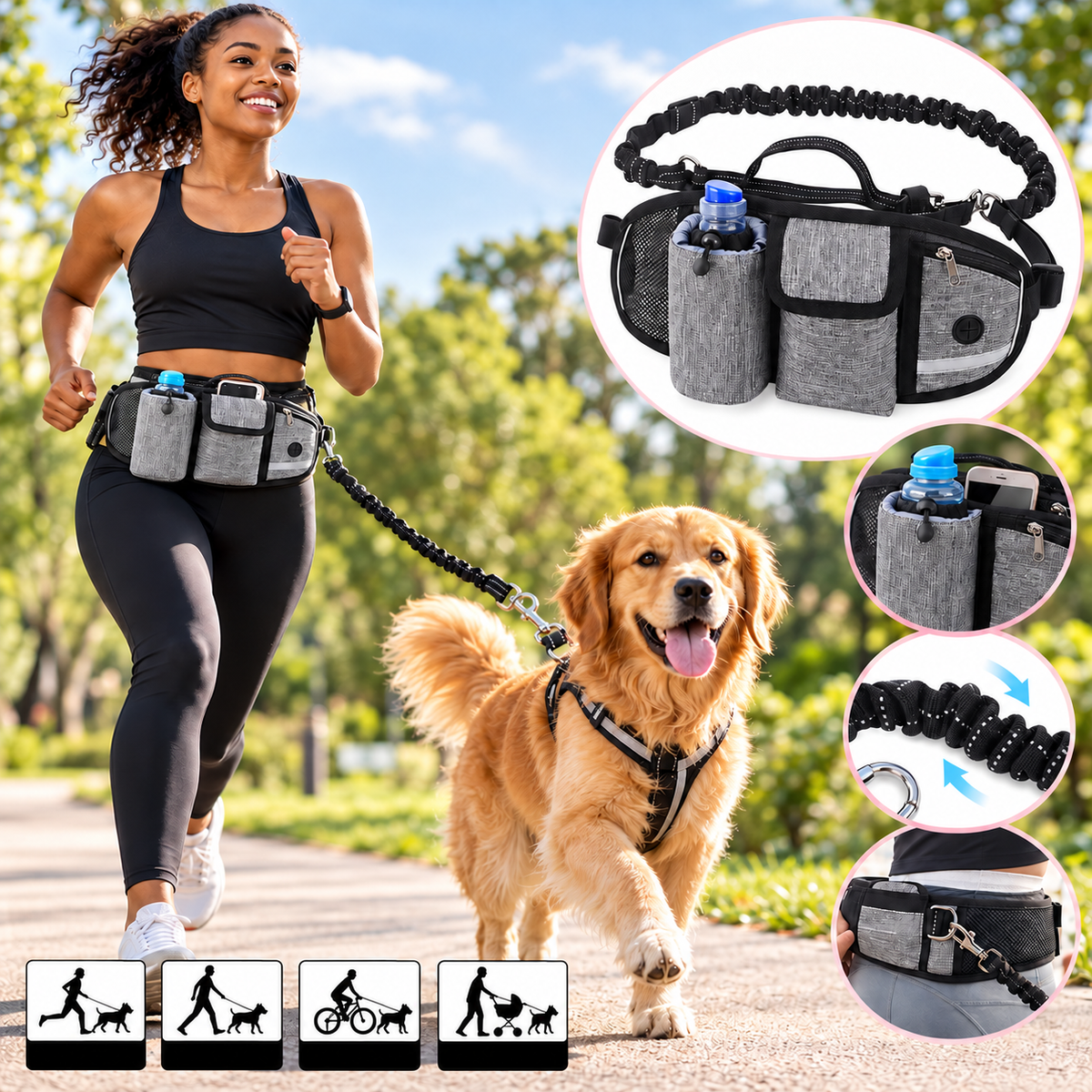 Hands-Free Dog Walking Set