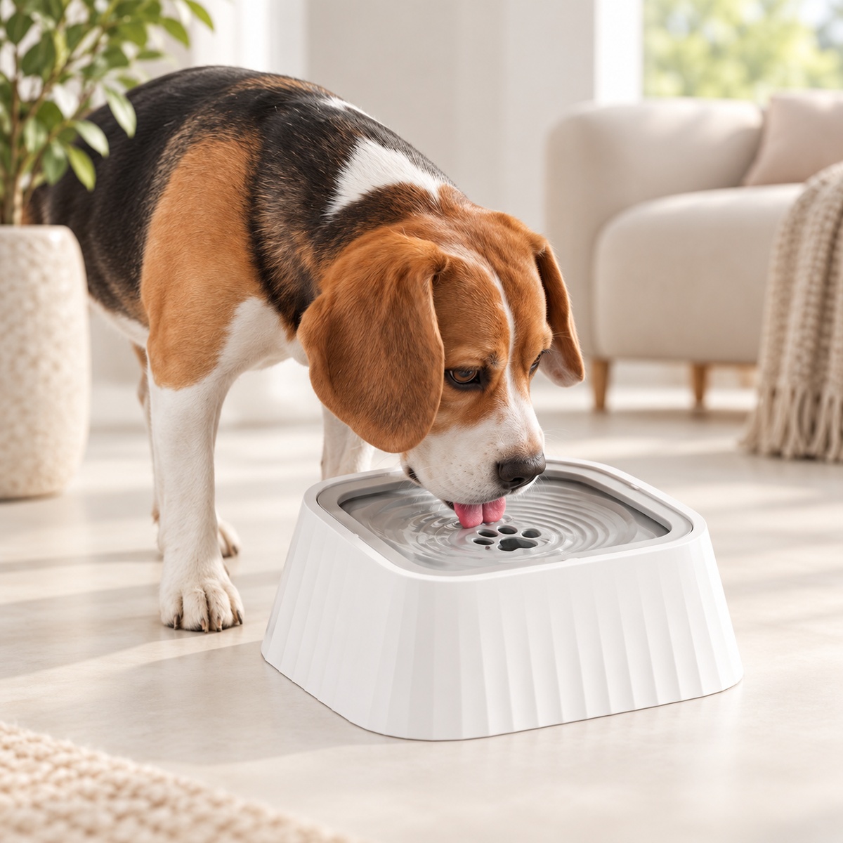 Anti-Spill Floating Water Bowl for Dogs &amp; Cats