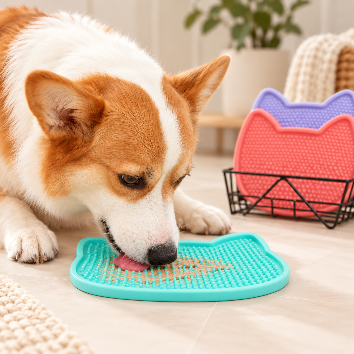 Double-Sided Silicone Lick Mat for Dogs