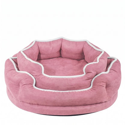 Bolstered Memory-Foam Pet Sofa Bed for Dogs &amp; Cats