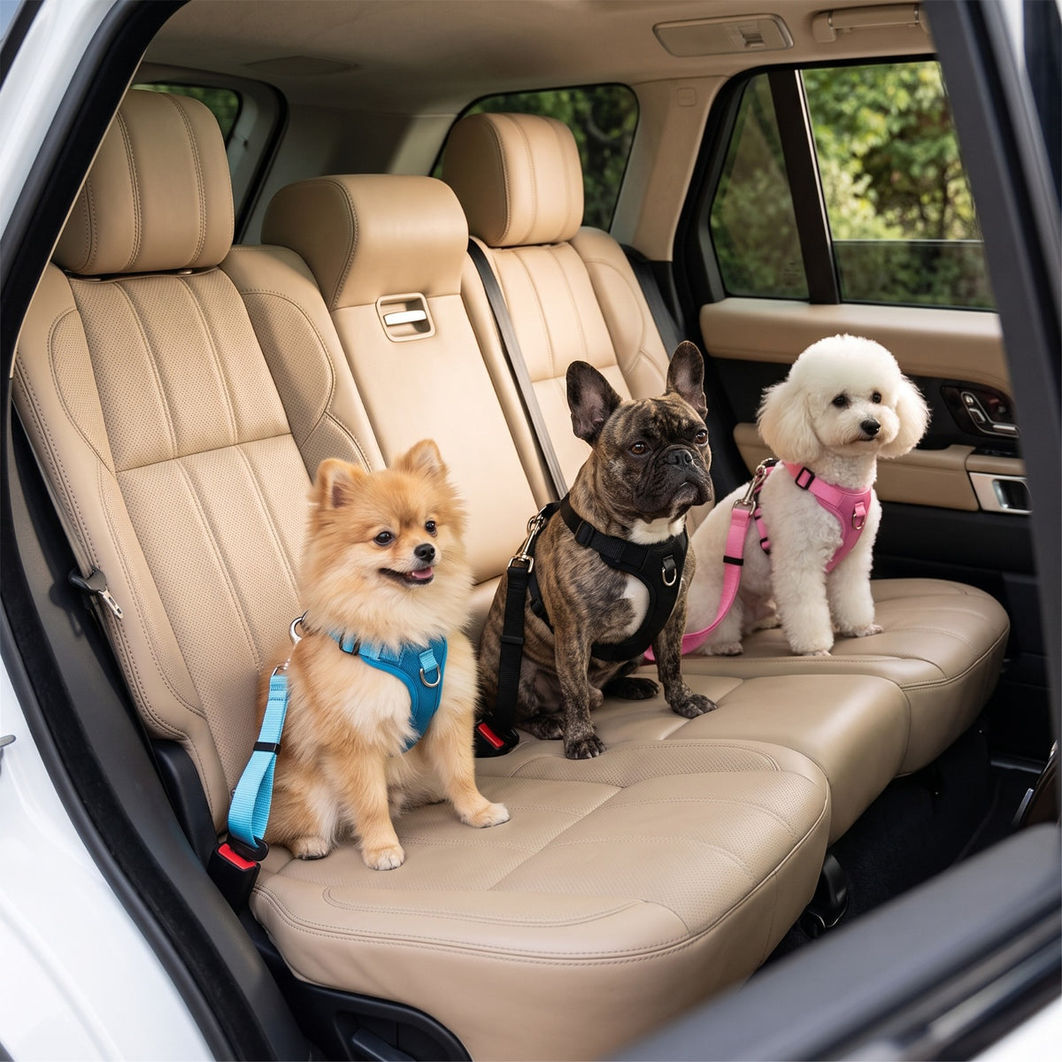 Adjustable Dog Car Seat Belt Tether for Travel