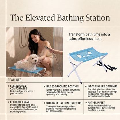 Foldable Pet Grooming &amp; Bathing Support Stand