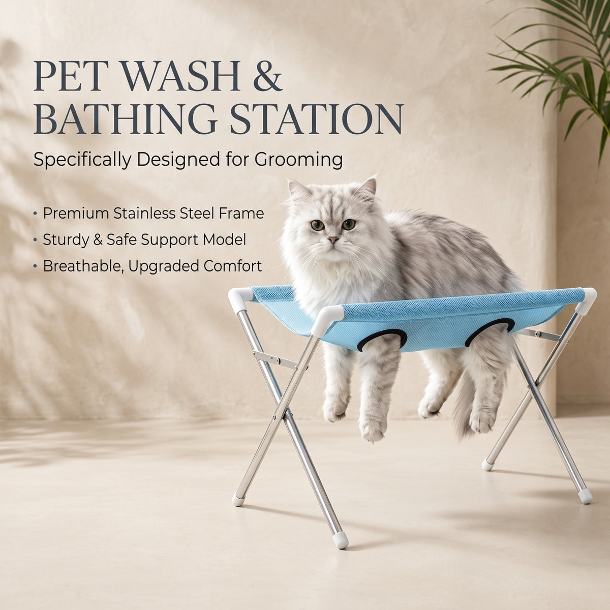 Foldable Pet Grooming &amp; Bathing Support Stand